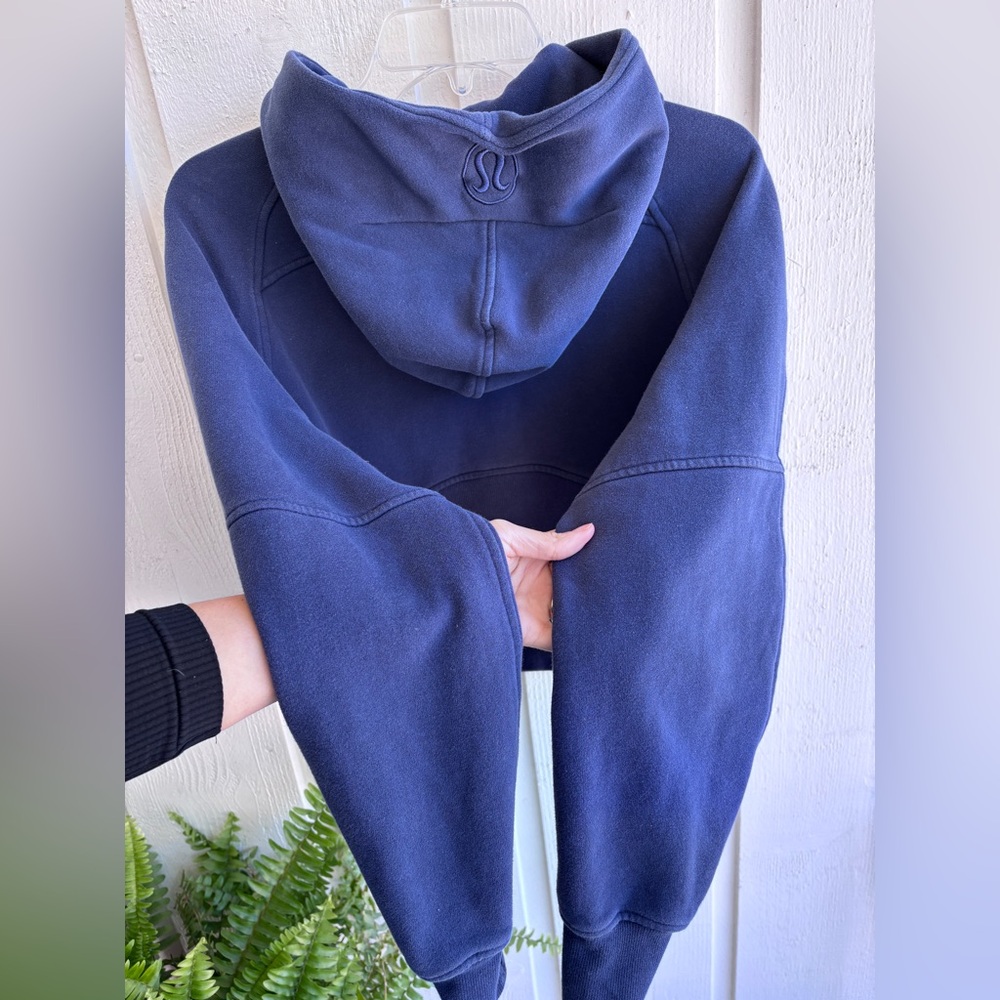 lululemon Navy Scuba Crop Quarter Zip Hoodie - Picture 6 of 6